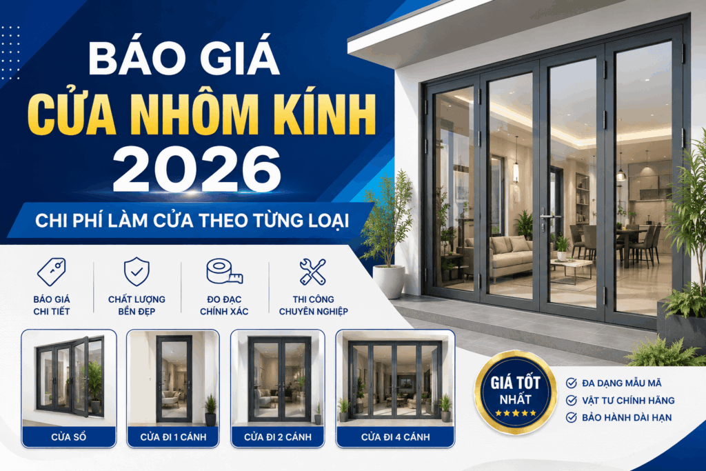 Báo giá cửa nhôm kính 2026