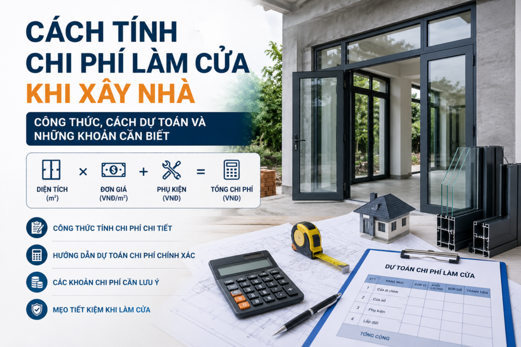 Cách Tính Chi Phí Làm Cửa Khi Xây Nhà: Công Thức, Cách Dự Toán Và Những Khoản Cần Biết